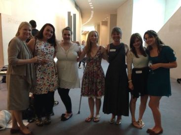 Young Explainers at the British Museum Marsh Trust Award, left to right: Susanna Avery-Quash, Vicky Smith, Laura Hughes, Sarah Hodge, Sara Norrish, Sarah Stagg, Francesca Didymus.